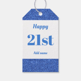 bonito etiquetas de presente de aniversário person