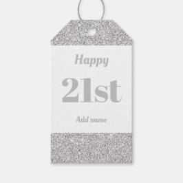 bonito etiquetas de presente de aniversário person