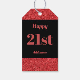 bonito etiquetas de presente de aniversário person