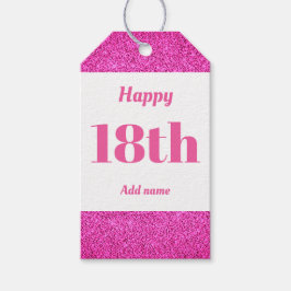 bonito etiquetas de presente de aniversário person