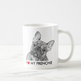 Bonito "eu amo minha caneca do buldogue francês de