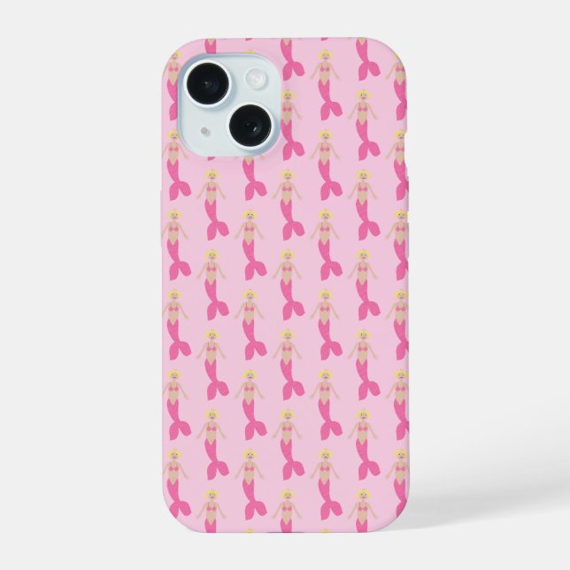 Bonito fantasia rosa Sereia Padrão (Verso)