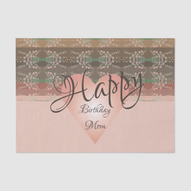 Bonito Floral Acentuado Com Papel De Tecido De Str (Frente )