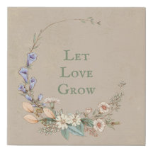 Bonito Floral, deixe o amor crescer inspirador