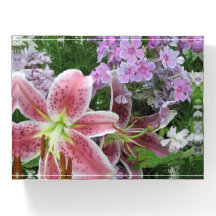 Bonito Flores Carimbo Retangular