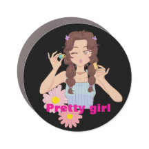 Bonito garota estética | Ilustração de Maquiagem C