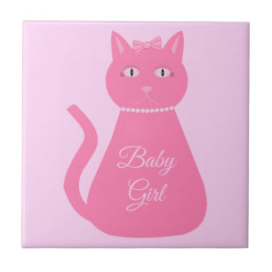 Bonito Gato De Bebê Rosa