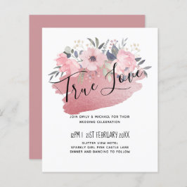 Bonito Girly Rosegold Floral Glam Wedding