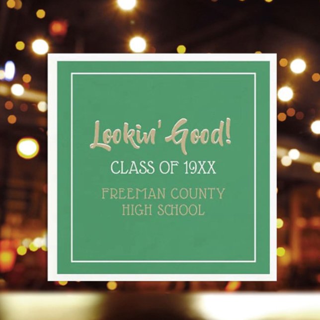 Bonito, guardanapos de reunião de classe (Criador carregado)