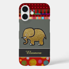 bonito iPhone 6 com elefante personalizado