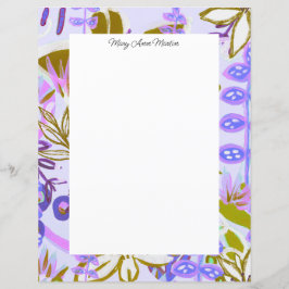 Bonito Jardim Imaginário Roxo Personalizado