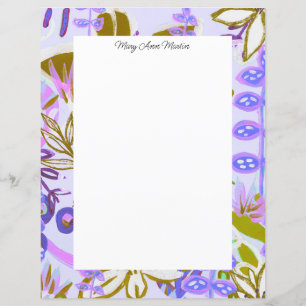Bonito Jardim Imaginário Roxo Personalizado