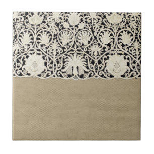 Bonito Linen White Lace Antique de Casamento