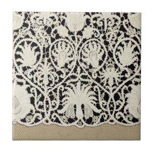 Bonito Linen White Lace Antique de Casamento 