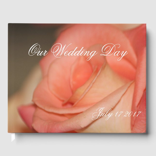 Bonito livro de convidados de Rosa de Pêssego (Frente)