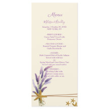 bonito Menu de Casamento Simples