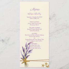 bonito Menu de Casamento Simples