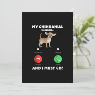Bonito Meu Chihuahua Está Ligando E Eu Preciso Ir