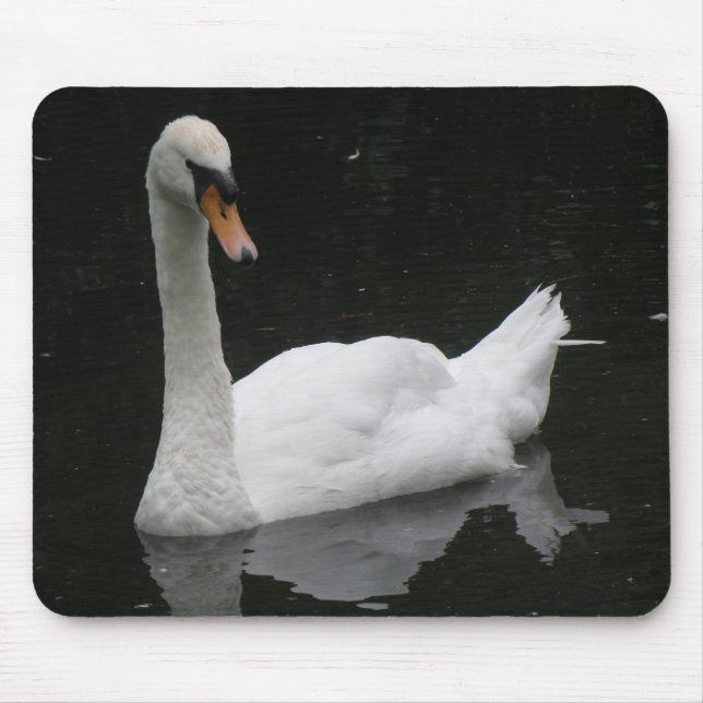 Bonito Mousepad Swan Branco (Frente)