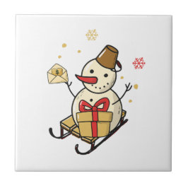 Bonito Neve Em Um Sled