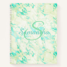 Bonito nome de mármore verde personalizado