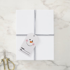 Bonito Nose Nose Snowman Dará Etiquetas