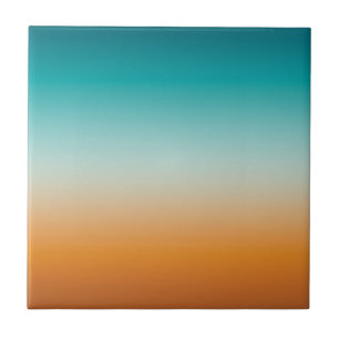 Bonito Ombre Laranja Solarino e Gradação Azul Te