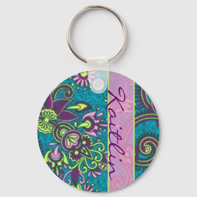 Bonito Paisley Chaveiro (Frente)