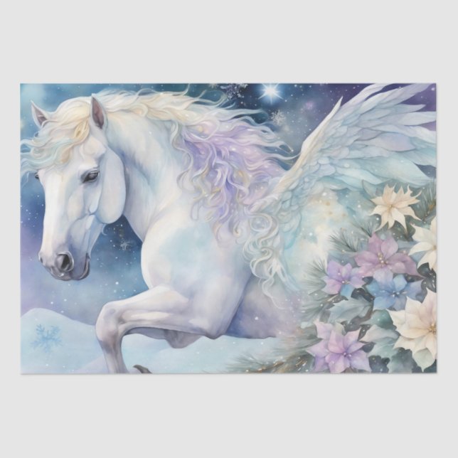 Bonito Papel Tecido Pegasus 1 de Decoupage (Frente )