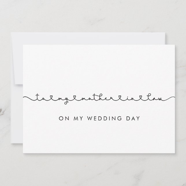 Bonito para minha sogra no meu cartão de dia de ca (Frente)