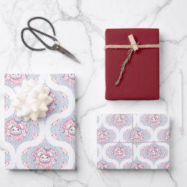 Bonito Pastel Kawaii Bunny Dot Mandala Retro Ogee