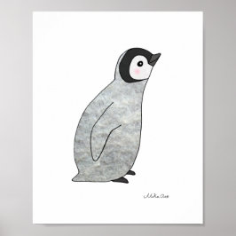 Bonito Penguin Baby Penguin Poster Nursery Art Dec