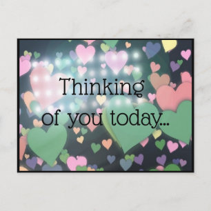 Bonito pensamento do seu cartão postal