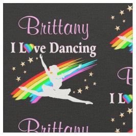 BONITO PERSONALIZADO EU AMO TECIDO DE DANÇAS