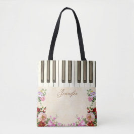 Bonito Piano Musical Tote Bags