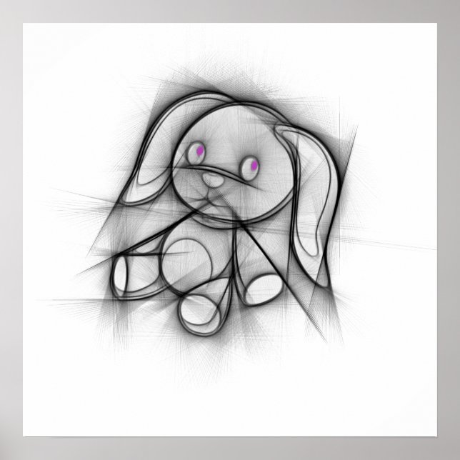 Bonito poster de coelhinho. (Frente)