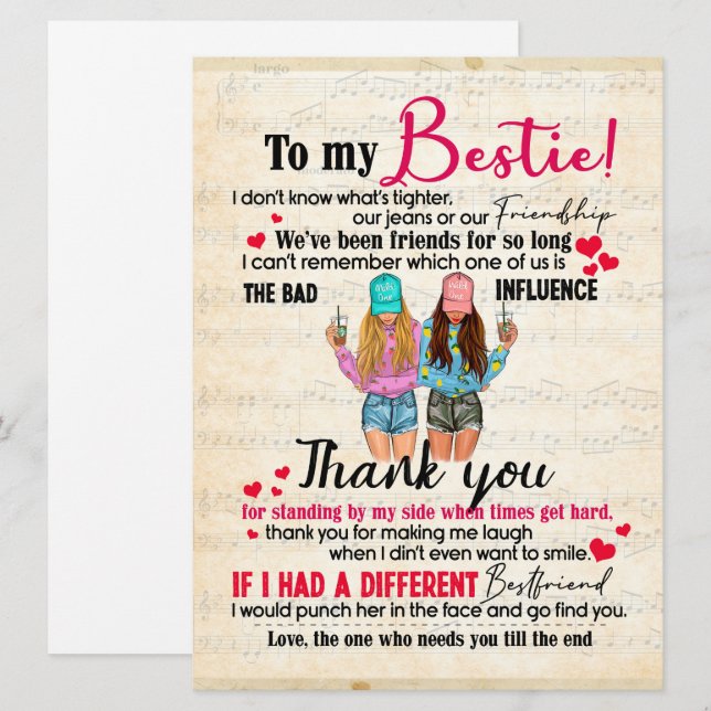 Bonito presente para o melhor amigo, presentes eng (Frente/Verso)