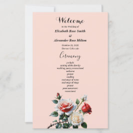 Bonito programa de casamento de rosas vermelhas br