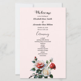 Bonito programa de casamento de rosas vermelhas br