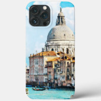 Bonito Quic Itália Canal de Veneza Pastel Watercol