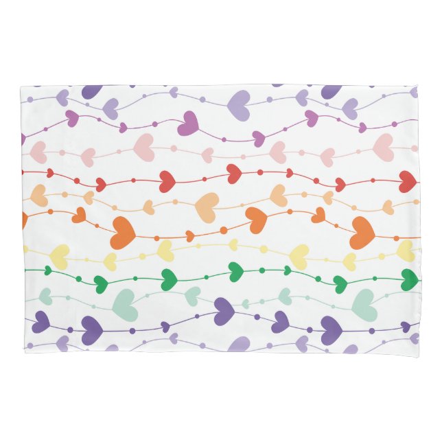 Bonito Rainbow Hearts Pattern Kids (Frente)
