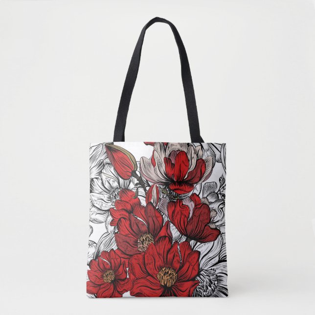 Bonito Saco de Tote Floral (Frente)