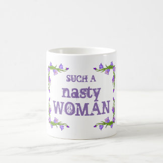 Bonito uma caneca tão desagradável da mulher