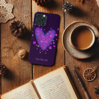 Bonito Veja o Bom. Floral Roxo Personalizado