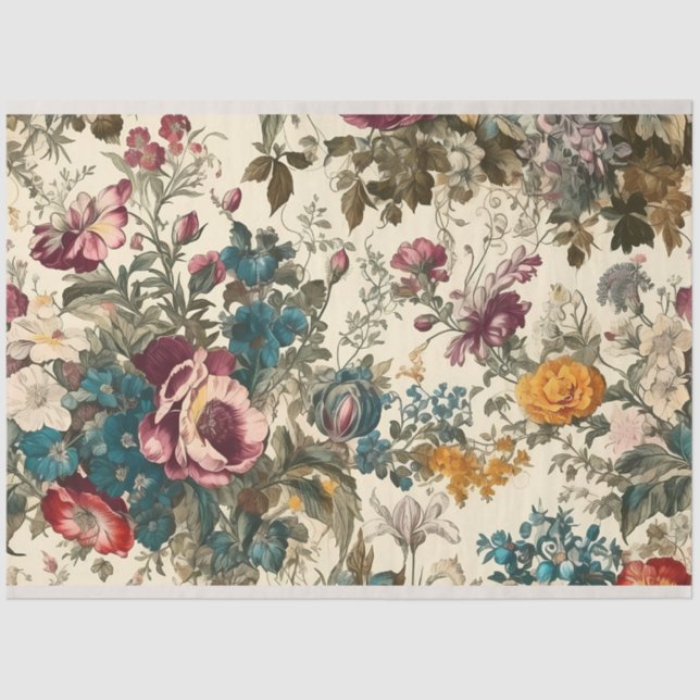 Bonito Vintage - Papel de Tecido de Decoupage Insp (Frente )