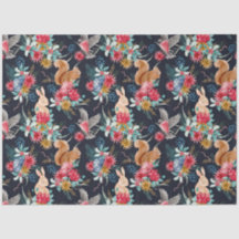 Bonitos e Esquilos - Papel Tecido de Natal