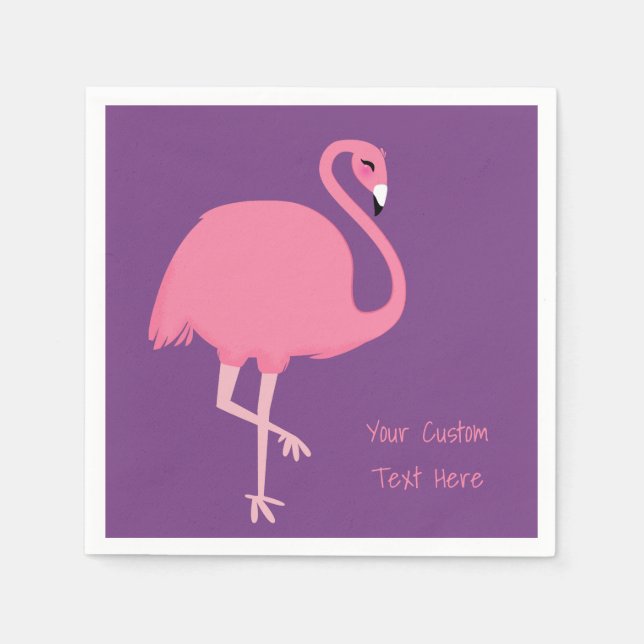 Bonitos guardanapos de papel personalizado Flaming (Frente)