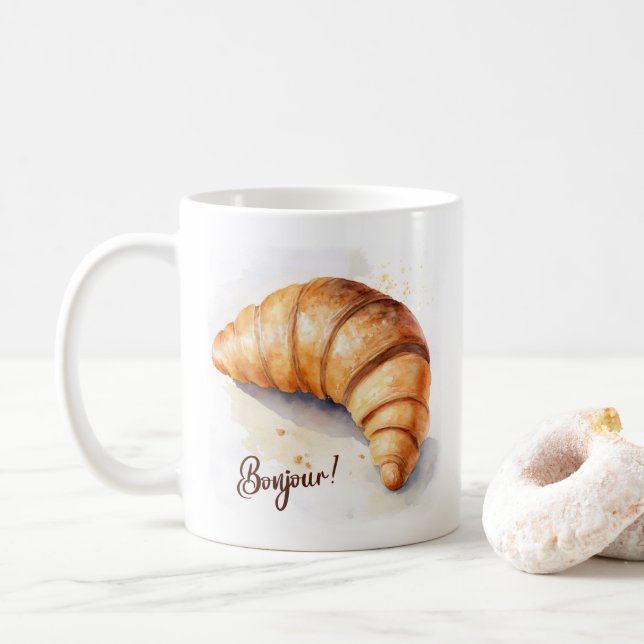 Bonjour! Caneca (Com Donut)