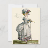 Bonjour Hello Marie Antoinette Fashion Saudação