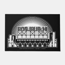 Bonjour, tapete de porta alta